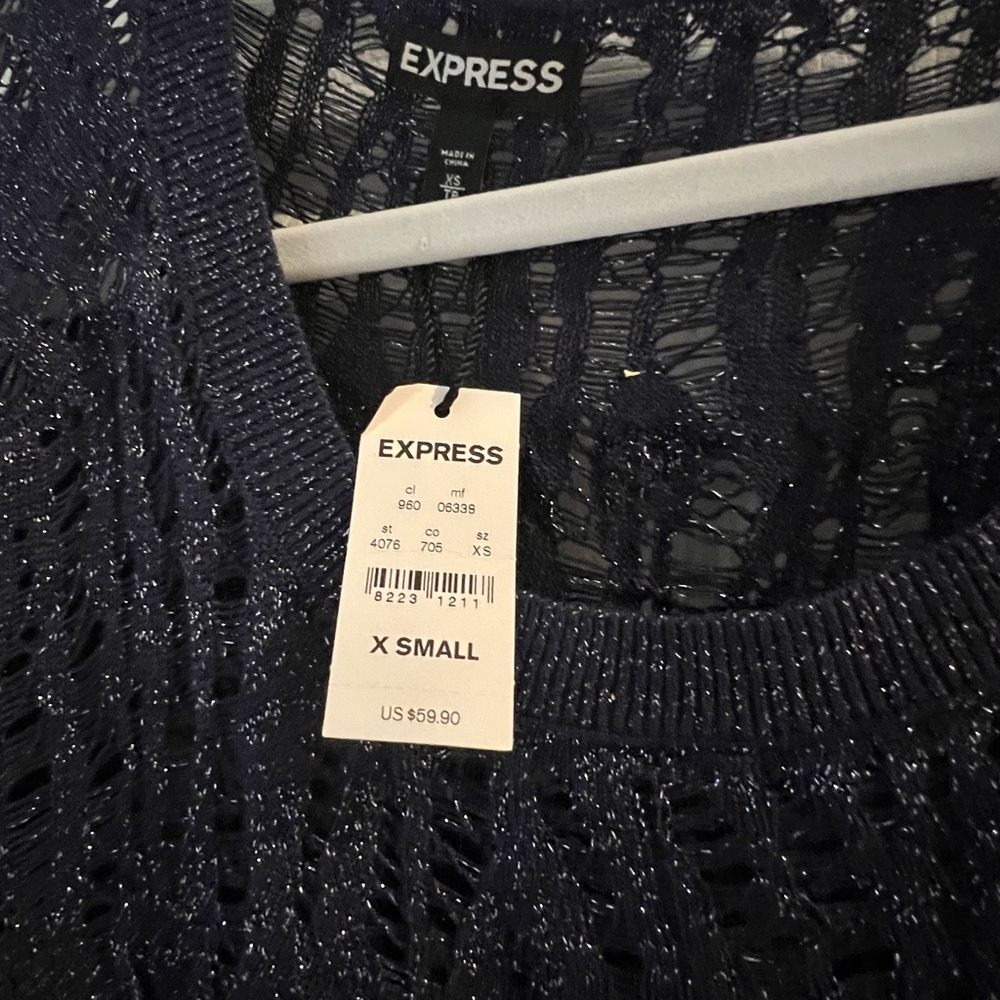 Express sweater xs never worn tags on